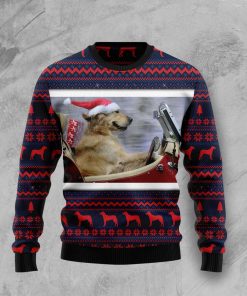 Labrador Retriever Ride Christmas Ugly Sweatshirt, Sweater