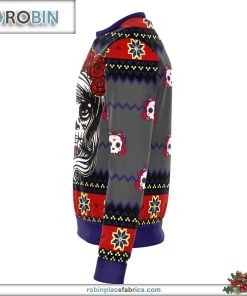 lady dead day ugly christmas sweater 365 YNASB