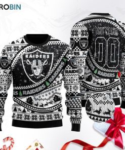 las vegas raiders football ugly christmas sweater sweatshirt swt h6gqjb