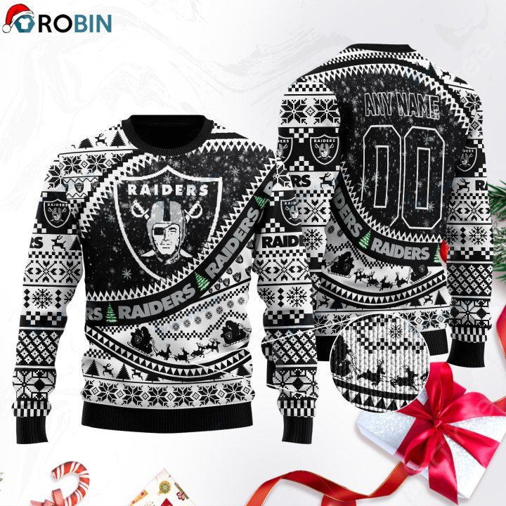 Las Vegas Raiders Football Ugly Christmas Sweater, Sweatshirt SWT110 ...