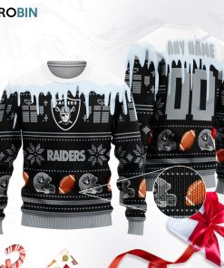 las vegas raiders ugly christmas sweater sweatshirt swt dvohzw