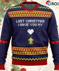 Last Christmas I Gave You My Heart Zelda Ugly Christmas Sweatshirt, Sweater Last Christmas I Gave You My Heart Zelda Ugly Christmas Sweatshirt, Sweater