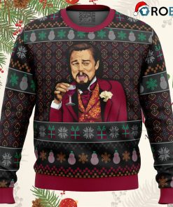 laughing leo dicaprio meme ugly christmas sweater 1 eRPE0