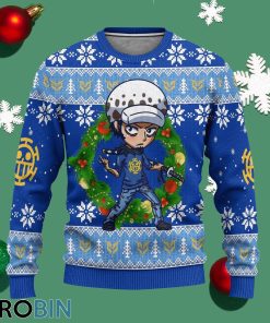 law one piece anime ugly christmas sweater xmas gift 1 au7cyc