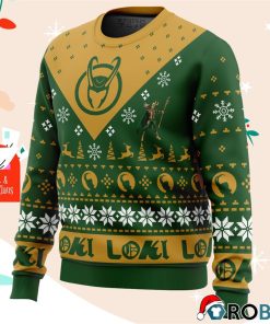 Let Earth Receive Her King Loki Marvel Ugly Christmas Sweater Let Earth Receive Her King Loki Marvel Ugly Christmas Sweater