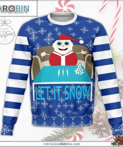 let it snow offensive ugly christmas sweater 77 kkqW0