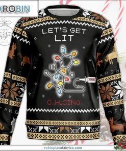 Let Ket Lit Ugly Christmas Sweater