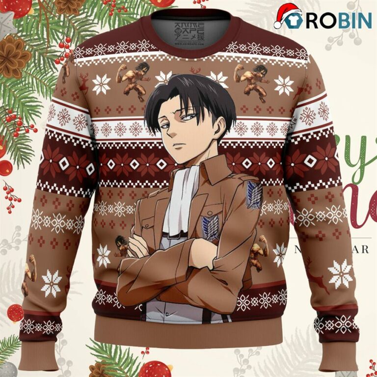 Levi Ackerman Attack On Titan Ugly Christmas Sweatshirt, Sweater