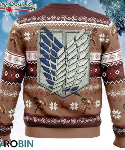levi ackerman attack on titan ugly christmas sweater 3 jRXZW