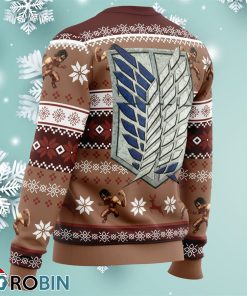 levi ackerman attack on titan ugly christmas sweater 4 BoIHT