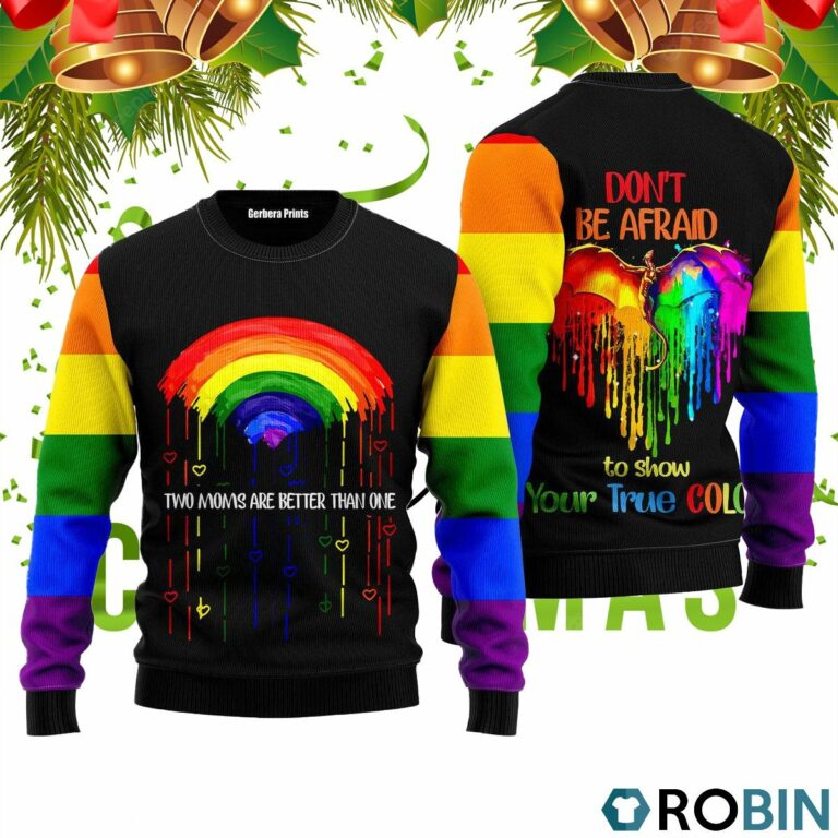 LGBT Dont Be Afraid Ugly Christmas Sweater SU4002