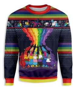 Lgbt Dragon Christmas Christmas Ugly Sweatshirt, Sweater