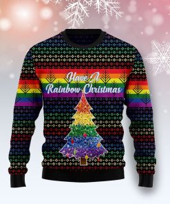 LGBT Rainbow Christmas Ugly Sweatshirt, Sweater