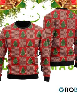 Light Up Christmas Tree 3D Print Ugly Christmas Sweater RB2082