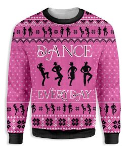 Line Dance Christmas All Over Print Ugly Sweatshirt, Sweater