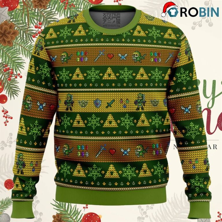 Link Adventure Legend Of Zelda Ugly Christmas Sweater