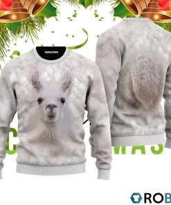 Llama 3D Print Ugly Christmas Sweater RB2209