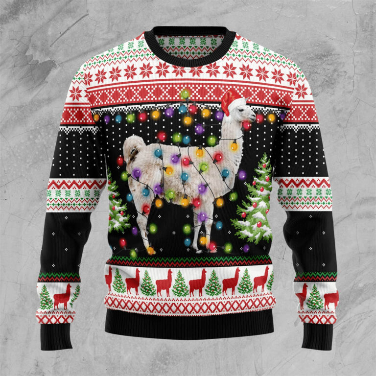 Llama Ugly Sweatshirt, Sweater