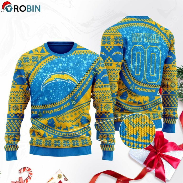 Los Angeles Chargers Football Ugly Christmas Sweater, Sweatshirt SWT122