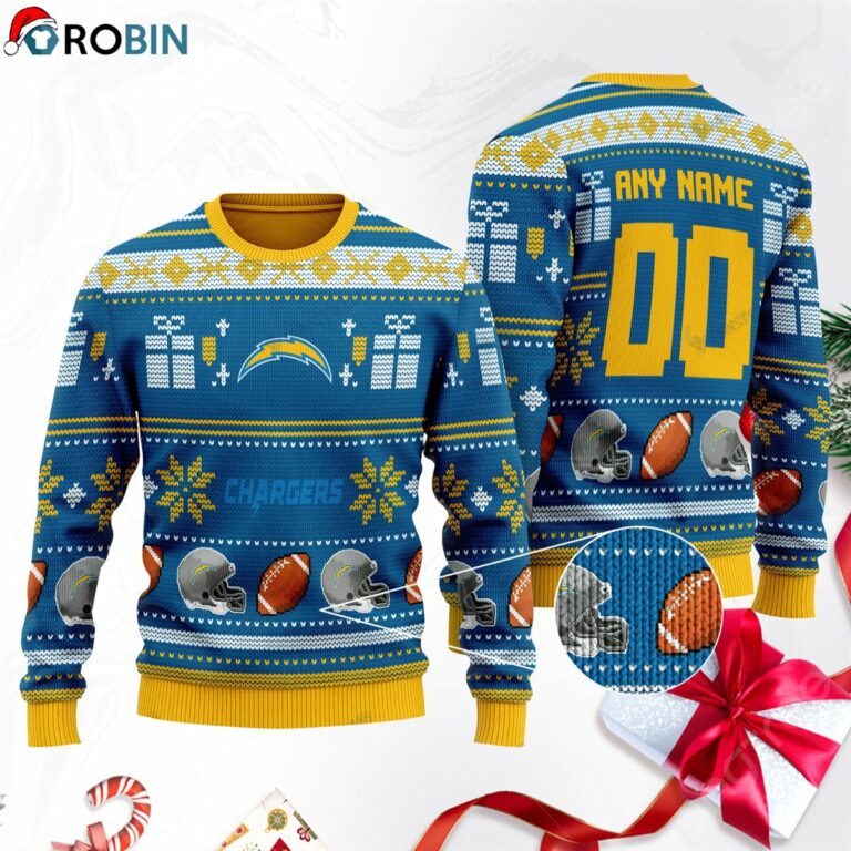 Los Angeles Chargers Football Ugly Christmas Sweater, Sweatshirt SWT215