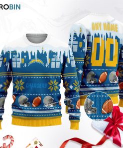 los angeles chargers football ugly christmas sweater sweatshirt swt vjnkrr