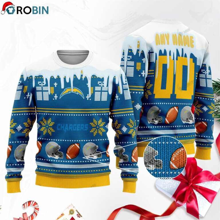 Los Angeles Chargers Football Ugly Christmas Sweater, Sweatshirt SWT160