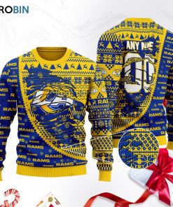 los angeles rams football ugly christmas sweater sweatshirt swt w2idmu