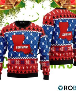 Louisiana Sweet Home Ugly Christmas Sweater RB4530