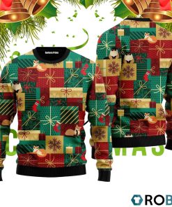 Love Christmas Gift Boxes Pattern 3D Print Ugly Christmas Sweater RB2499