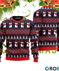 Love Christmas Penguins Pattern Ugly Christmas Sweater RB2493
