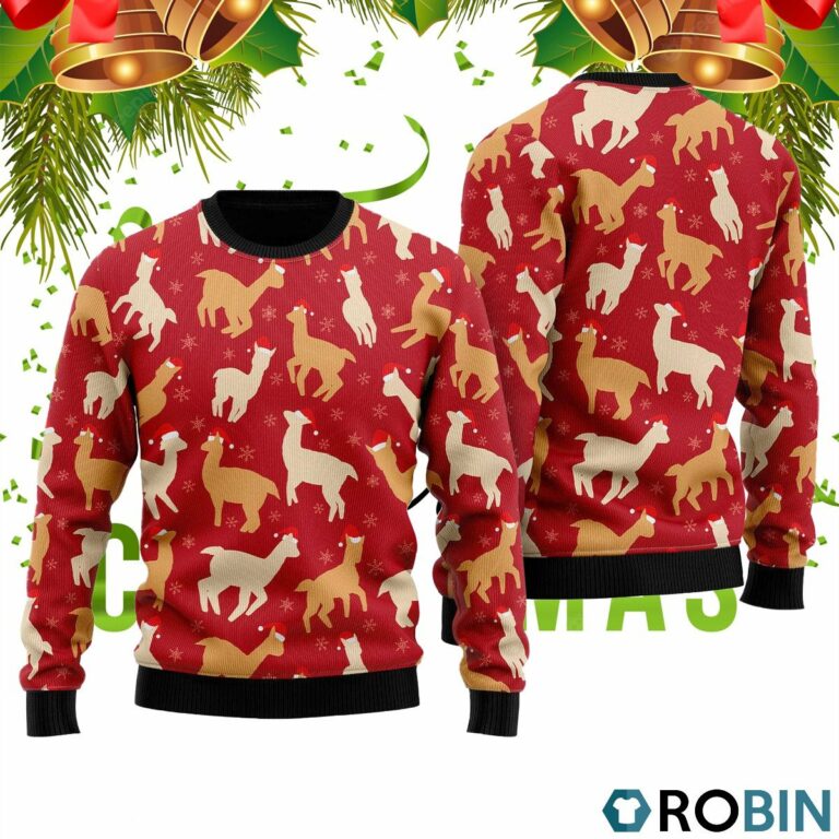 Love Llamas Ugly Christmas Sweater RB2448