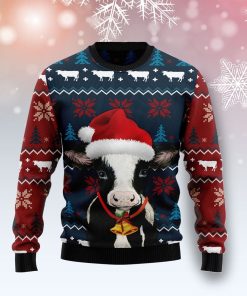 Lovely Cow Christmas Ugly Sweatshirt, Sweater