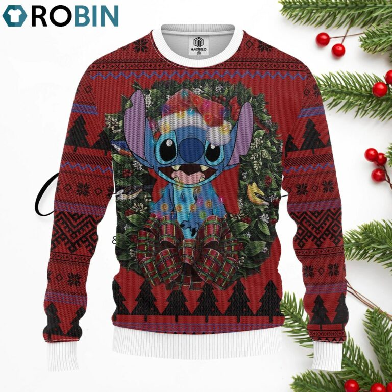 Lovely Stitch Merry Christmas Ugly Christmas Sweater