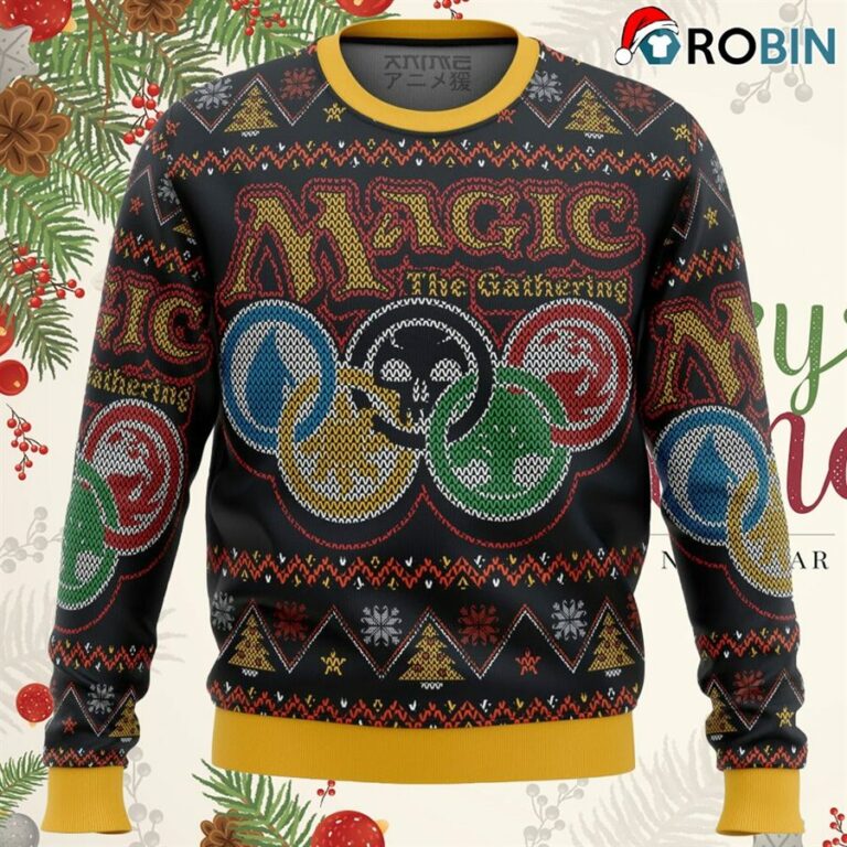 Magic The Gathering Ugly Christmas Sweatshirt, Sweater