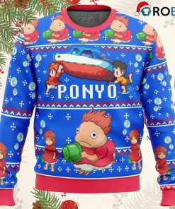 Magical Ponyo Ugly Christmas Sweater