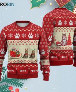 Maine Coon Cat Reindeer Ugly Christmas Sweatshirt – Sweater Maine Coon Cat Reindeer Ugly Christmas Sweatshirt – Sweater