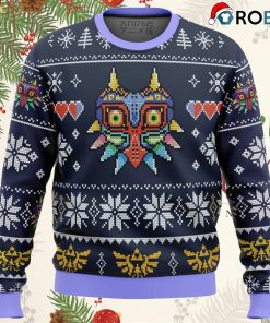 majoras mask legend of zelda ugly christmas sweater 1 AReQv