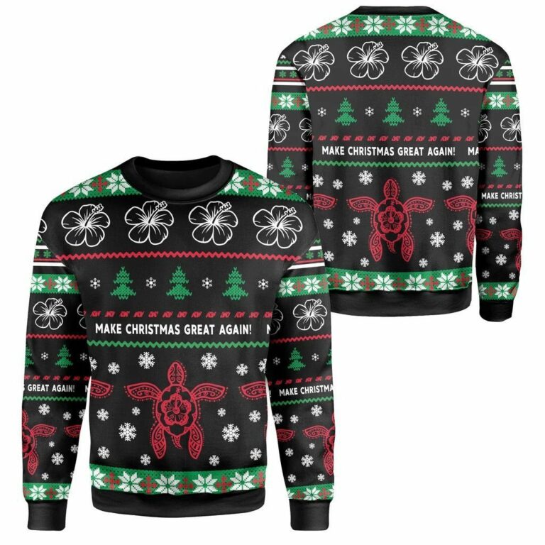 Make Christmas Great Again All Over Print Ugly Sweatshirt, Sweater