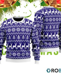 Make It Rein Deer Pattern Ugly Christmas Sweater RB2038