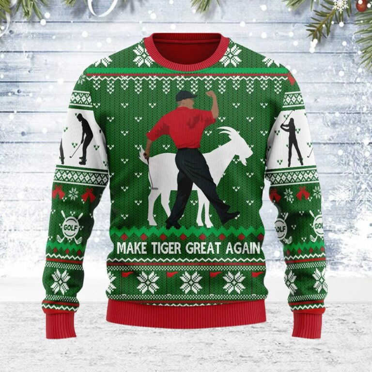 Make Tiger Great Again All Over Print Ugly Sweatshirt, Sweater