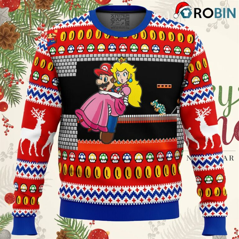 Mario Bowser’s Castle Ugly Christmas Sweater