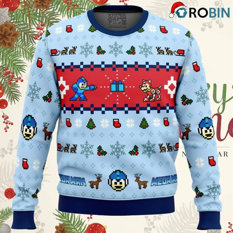 Mega Man Mega Holiday Ugly Christmas Sweatshirt, Sweater