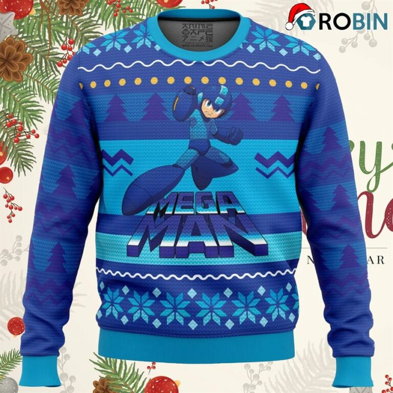 Mega Man Ugly Christmas Sweatshirt, Sweater