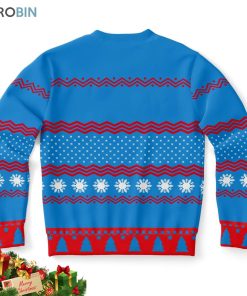 Meowy Christmas Cat Ugly Christmas Sweatshirt, Sweater