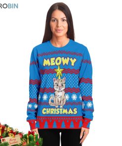 meowy christmas cat ugly christmas sweatshirt sweater 3 blzx0y