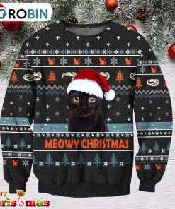 Meowy Christmas Ugly Christmas Sweater – Best Xmas Gift
