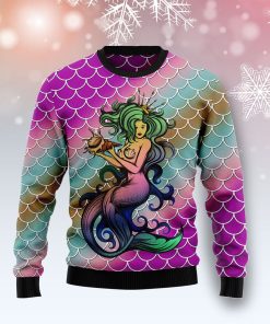 Mermaid Light Ugly Sweatshirt, Sweater