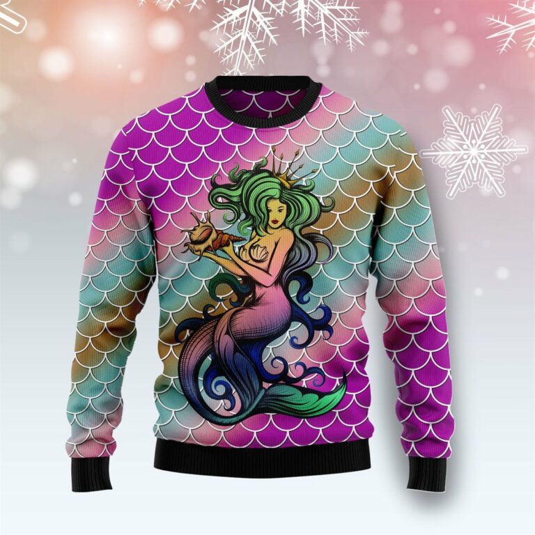 Mermaid Light Ugly Sweatshirt, Sweater