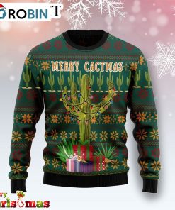 Merry Cactus Ugly Christmas Sweater – Best Xmas Gift