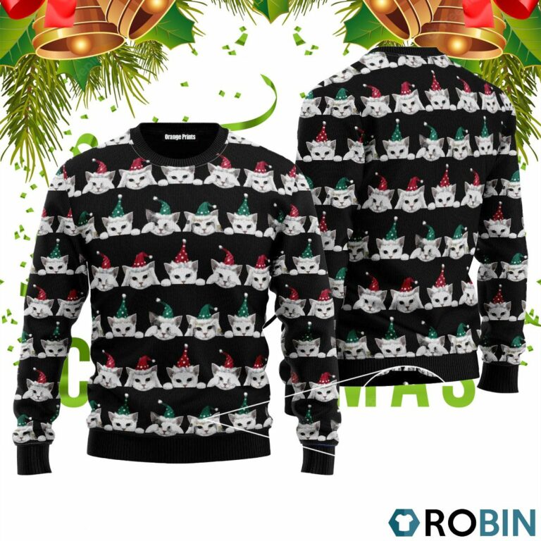 Merry Catmas Ugly Christmas Sweater RB4087
